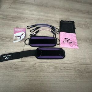 Exercise Resistance Bands with ankle cuffs set